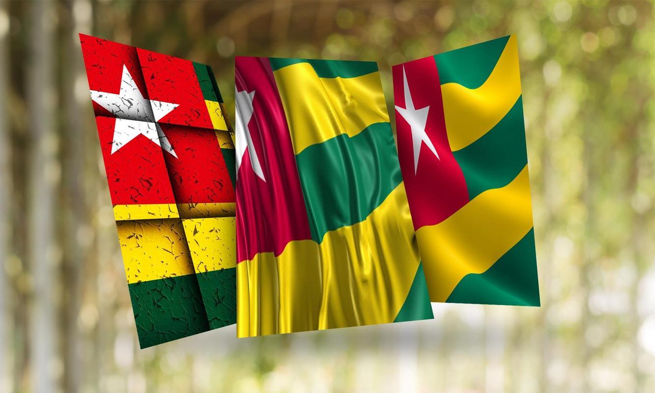 1333x800 Togo Flag Wallpaper