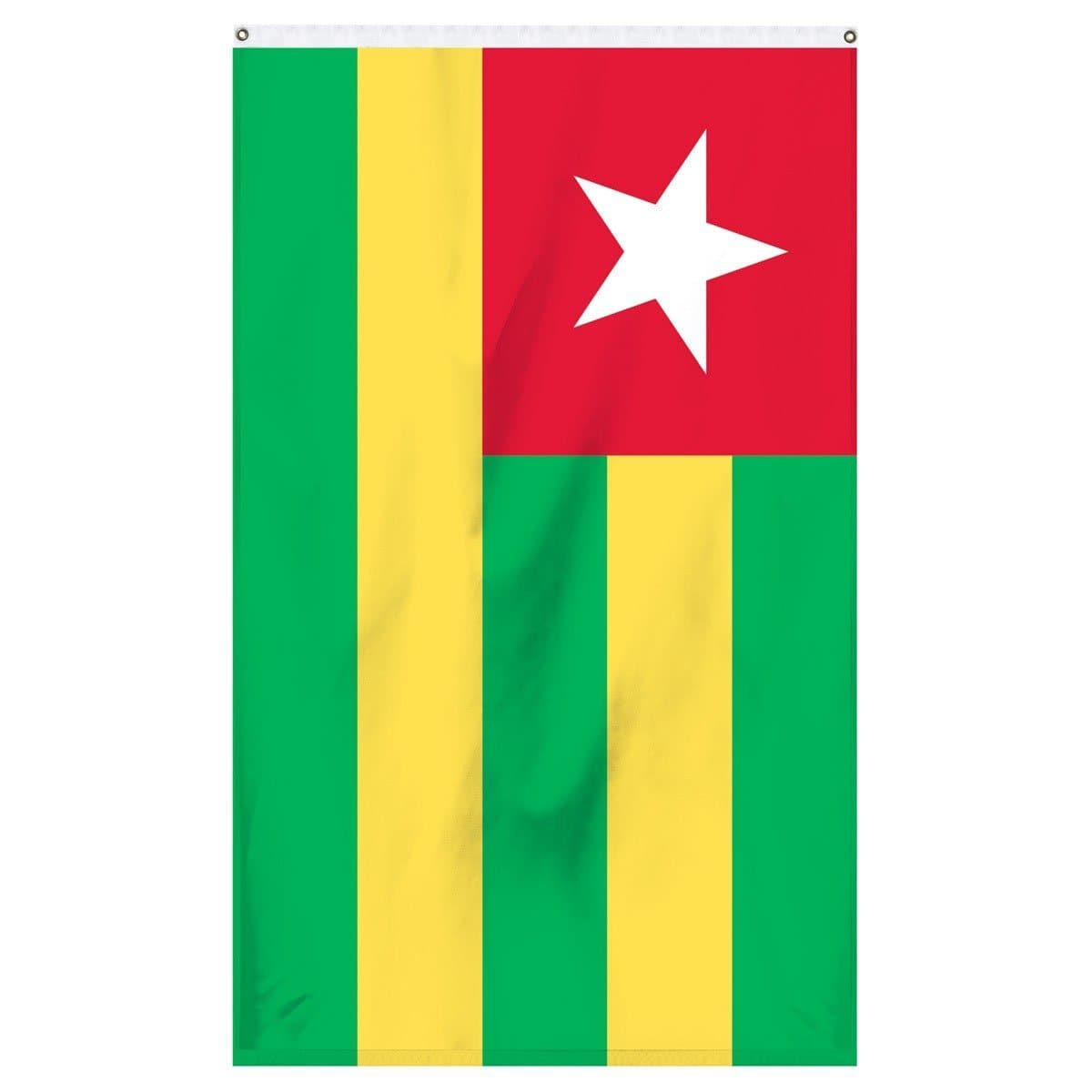 1200x1200 Togo Flag 3x5 ft% Nylon with Brass Grommets