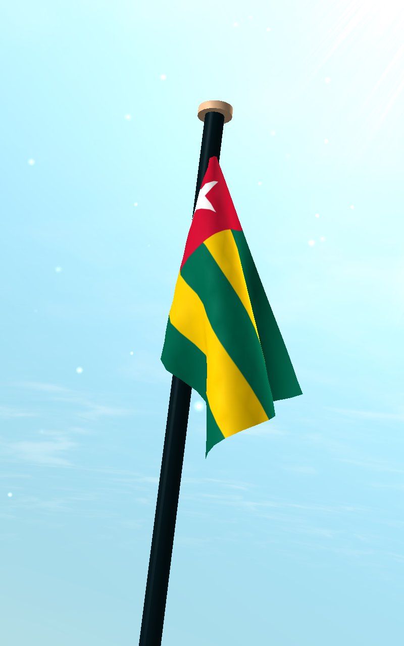 800x1280 Togo Flag 3D Live Wallpaper Latest Version 1.2 for Android