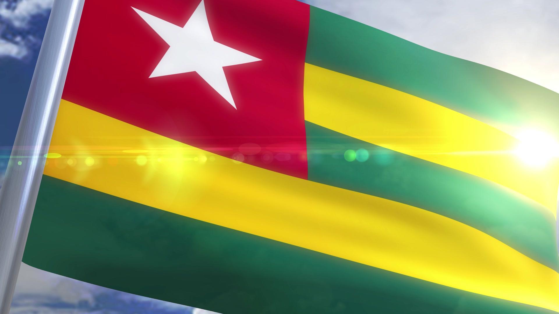 1920x1080 Togo Flag Wallpaper