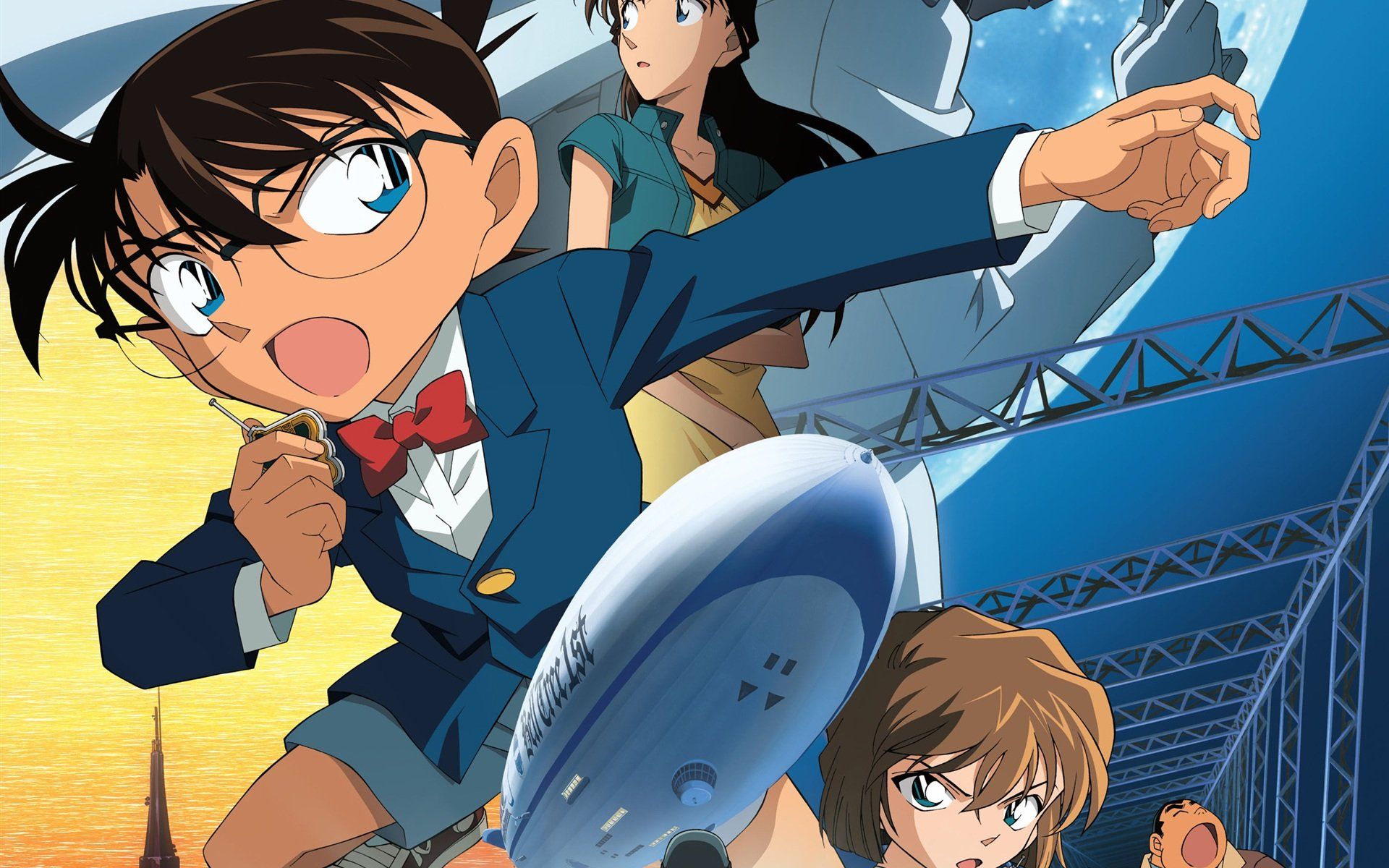 1920x1200 Detective Conan HD Wallpaper: Shiho, Shinichi, Ran, and Conanx1200