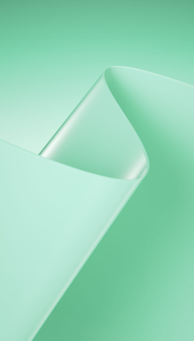 800x1401 HD green gradient waves wallpaper