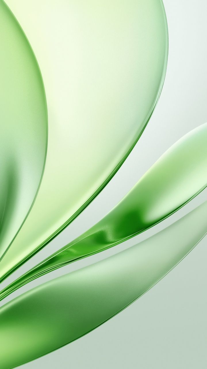 720x1280 Glossy Wallpaper 4K, Green abstract, Modern, 5K