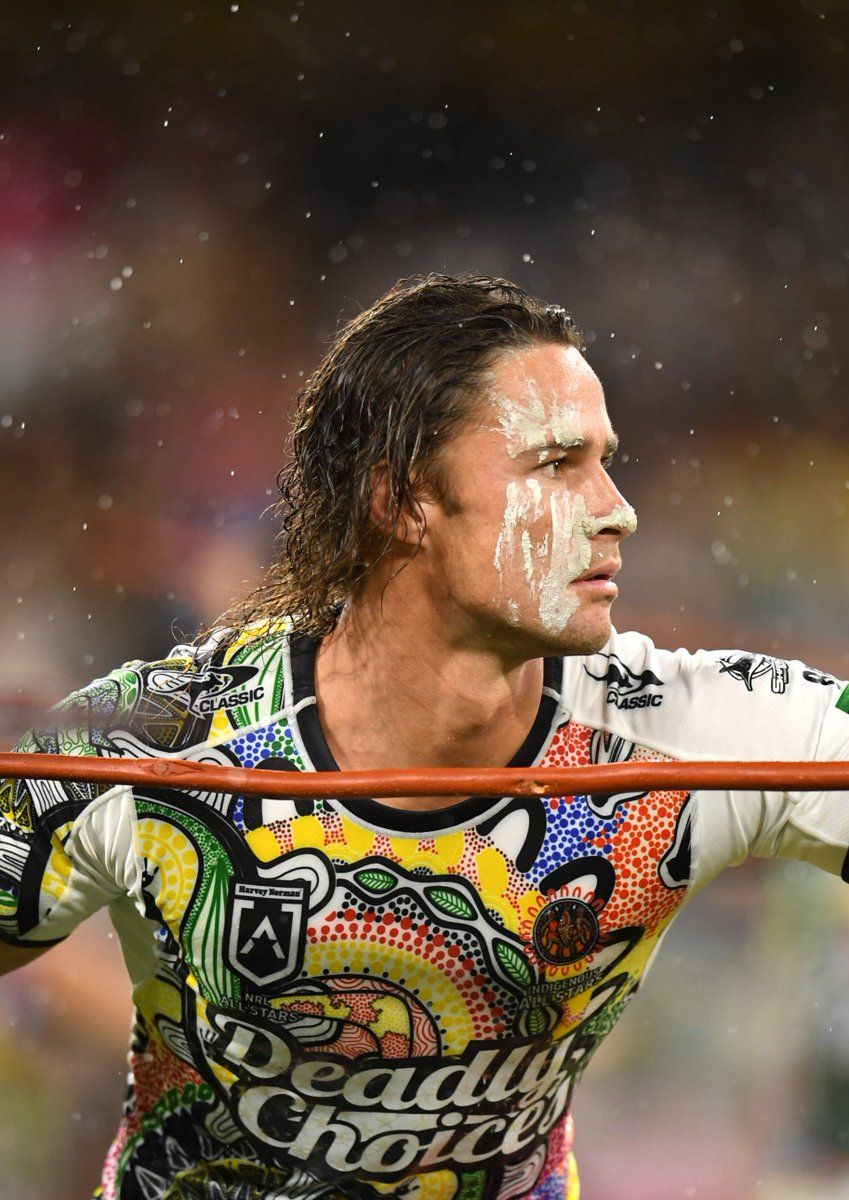 849x1200 Sharks halfback Nicho Hynes is eager to take the next step in his development as a First Nations leader as he looks to make his return to the Indigenous All Stars side