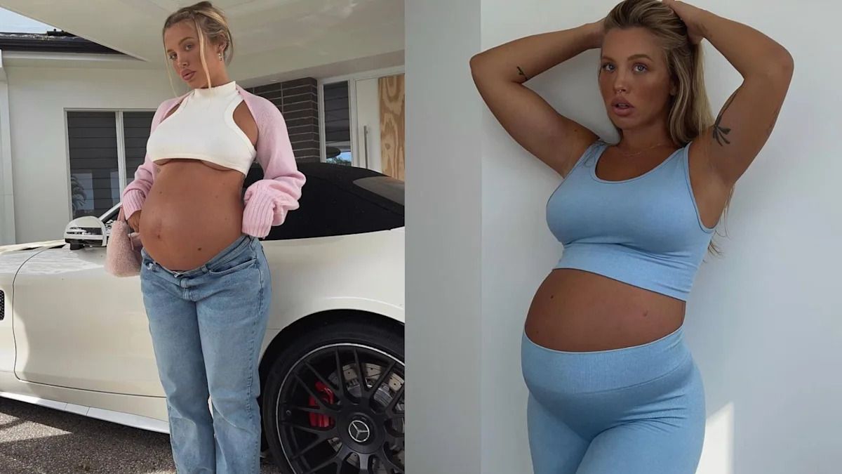 1200x675 Tammy Hembrow shows off growing baby bump in pregnancy crop tops Lifestyle Australia