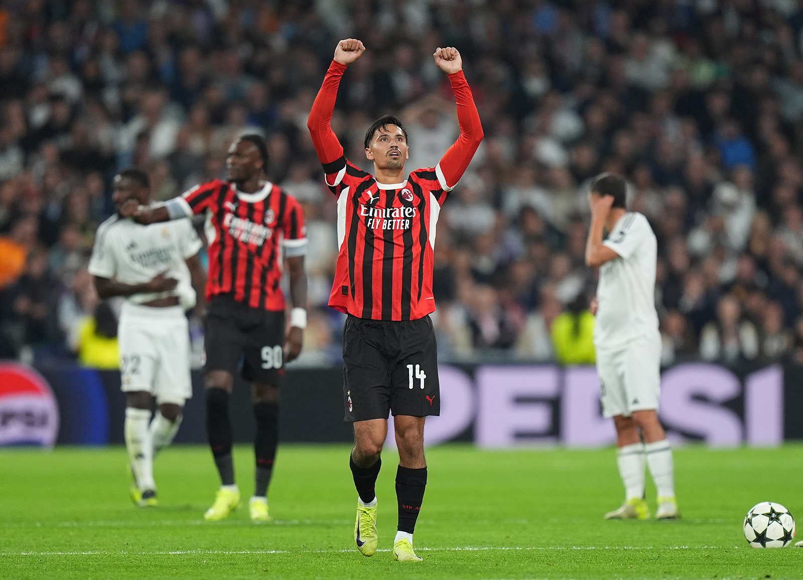 1600x1155 Tijjani Reijnders Celebrating During Real Madrid Milan At Estadio Santiago Bernabéu On November 2024. (Photo By Angel Martinez Getty Image). Rossoneri Blog Milan News