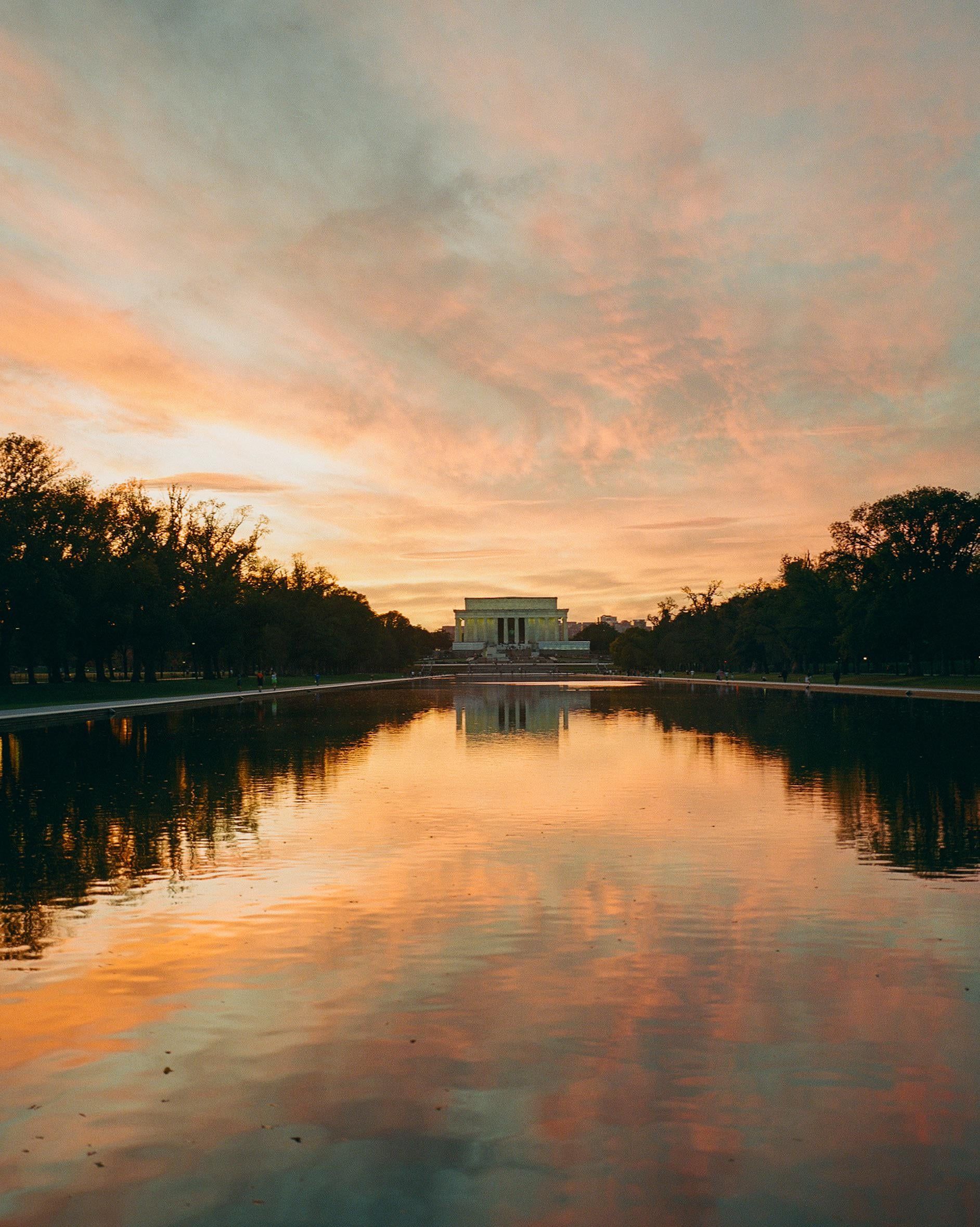 1884x2358 Lincoln Memorial Reflecting Pool on Film