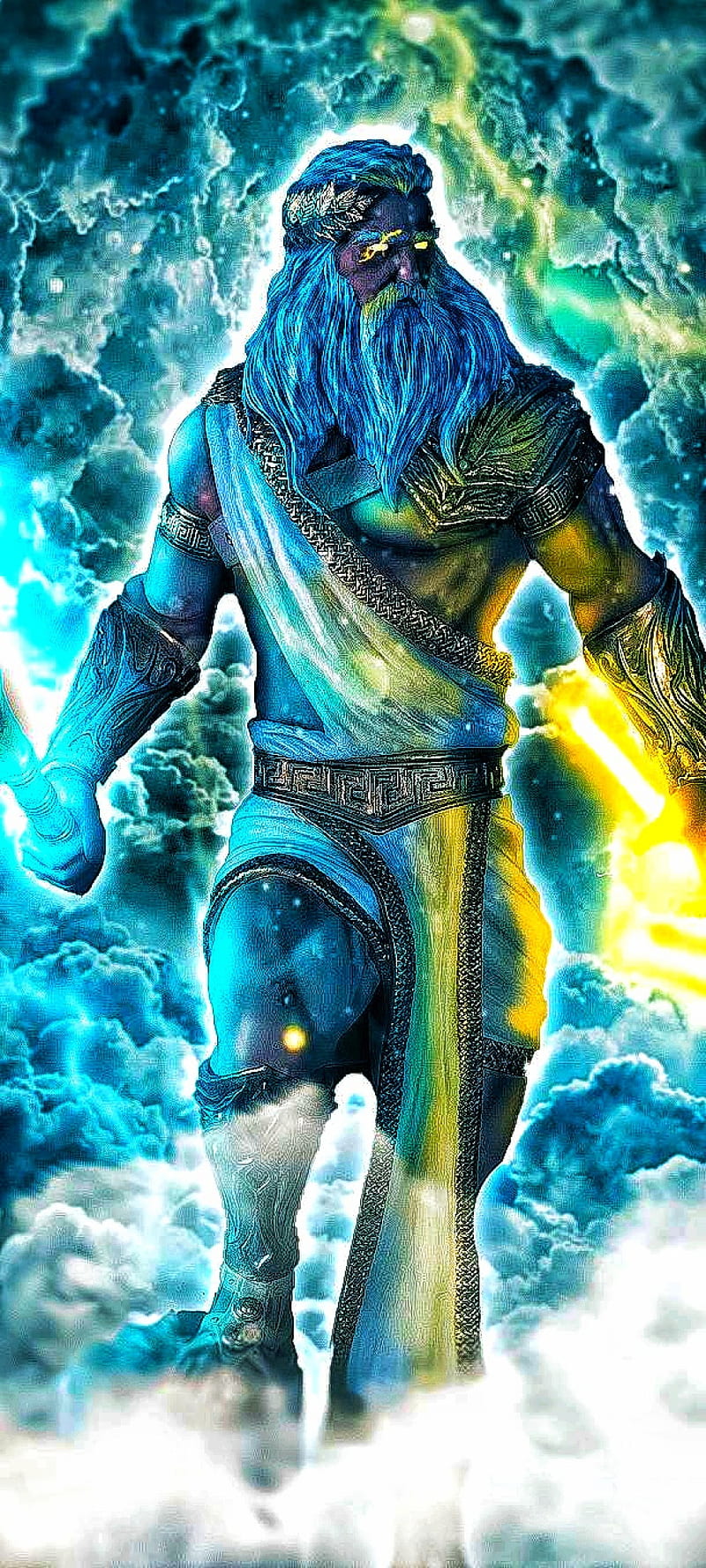 800x1776 ZEUS, lightning, god, HD phone wallpaper