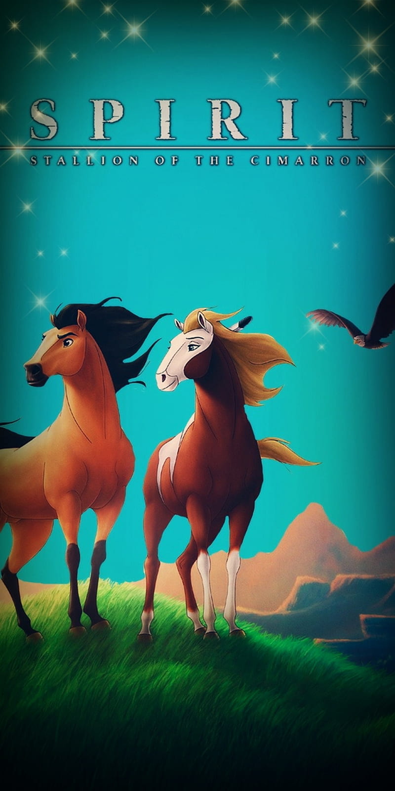 800x1600 Spirit, cimarron, dreamworks, horse, movie, stallion, HD phone wallpaper