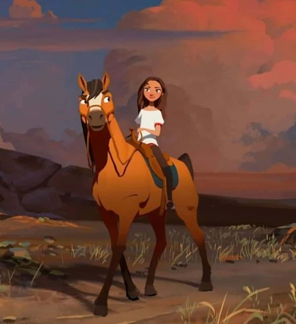 950x1039 Download Spirit Riding Free Dusk Wallpaper