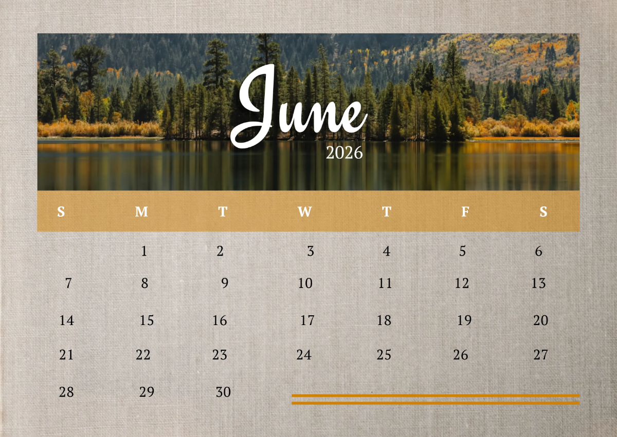 1200x851 Free June 2026 Scenery Calendar Template to Edit Online