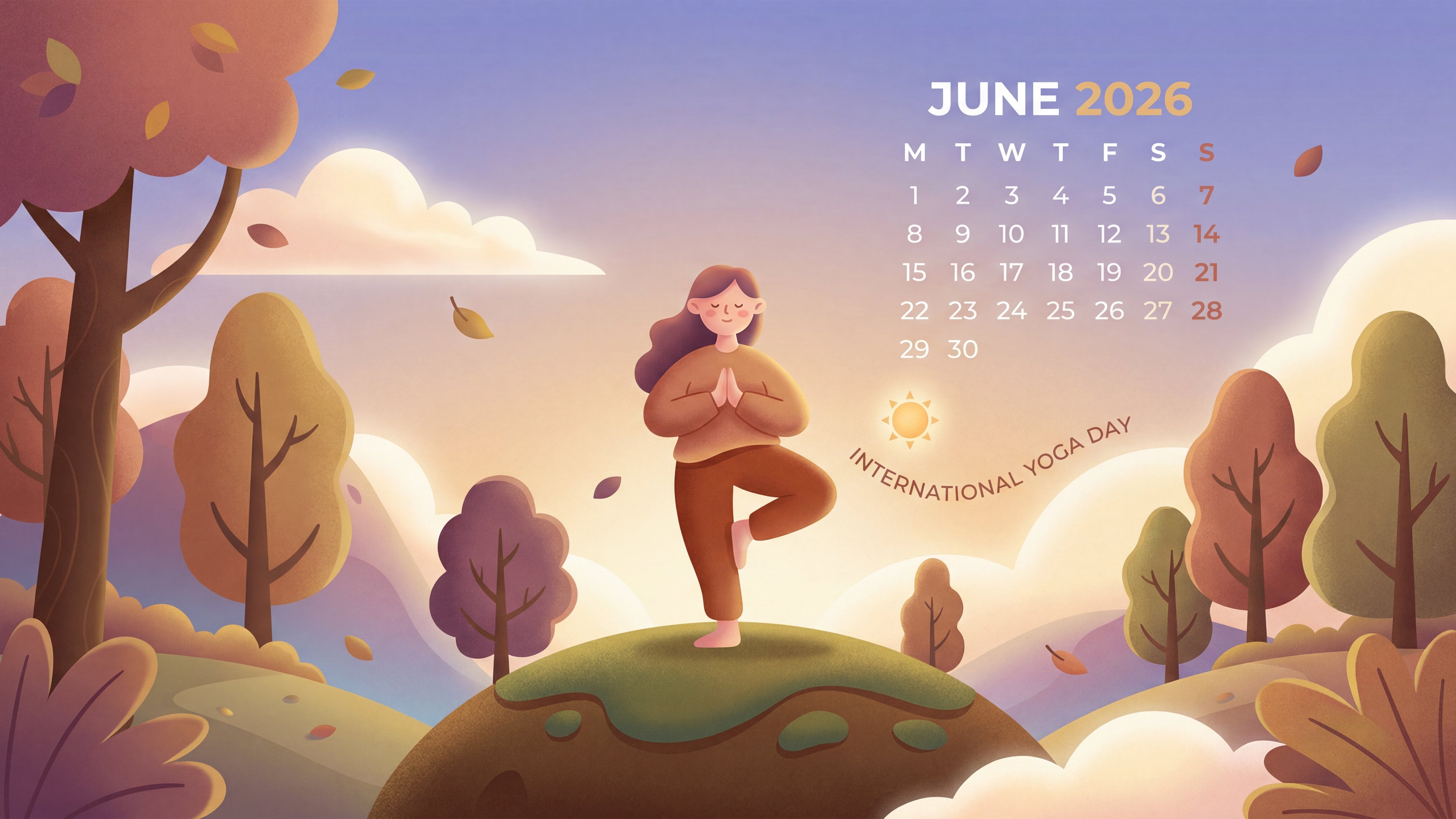 5120x2880 June 2026 Calendar 4K Wallpaper