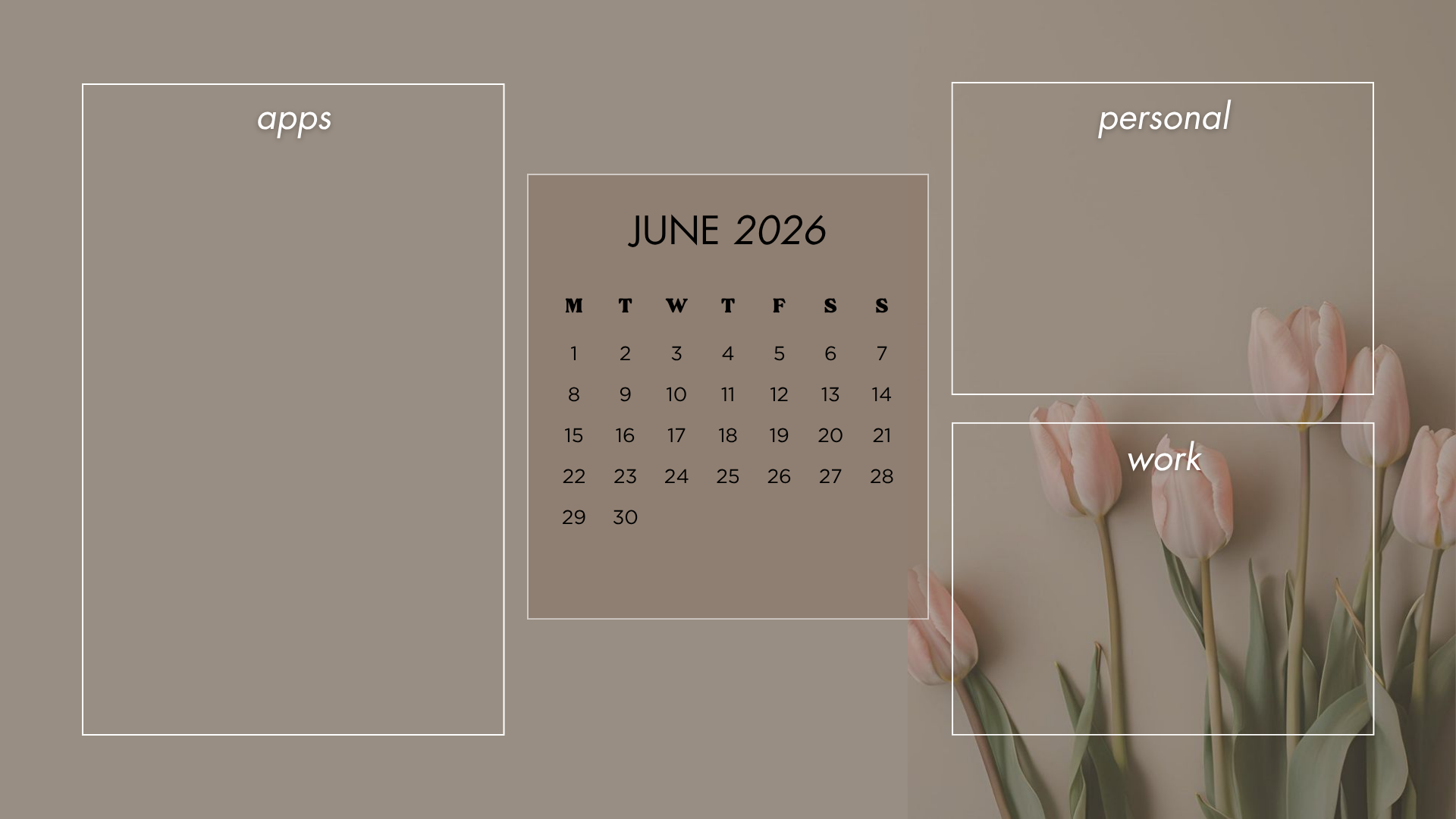 1920x1080 Free June 2026 Desktop Calendar Background (EASY DOWNLOAD)