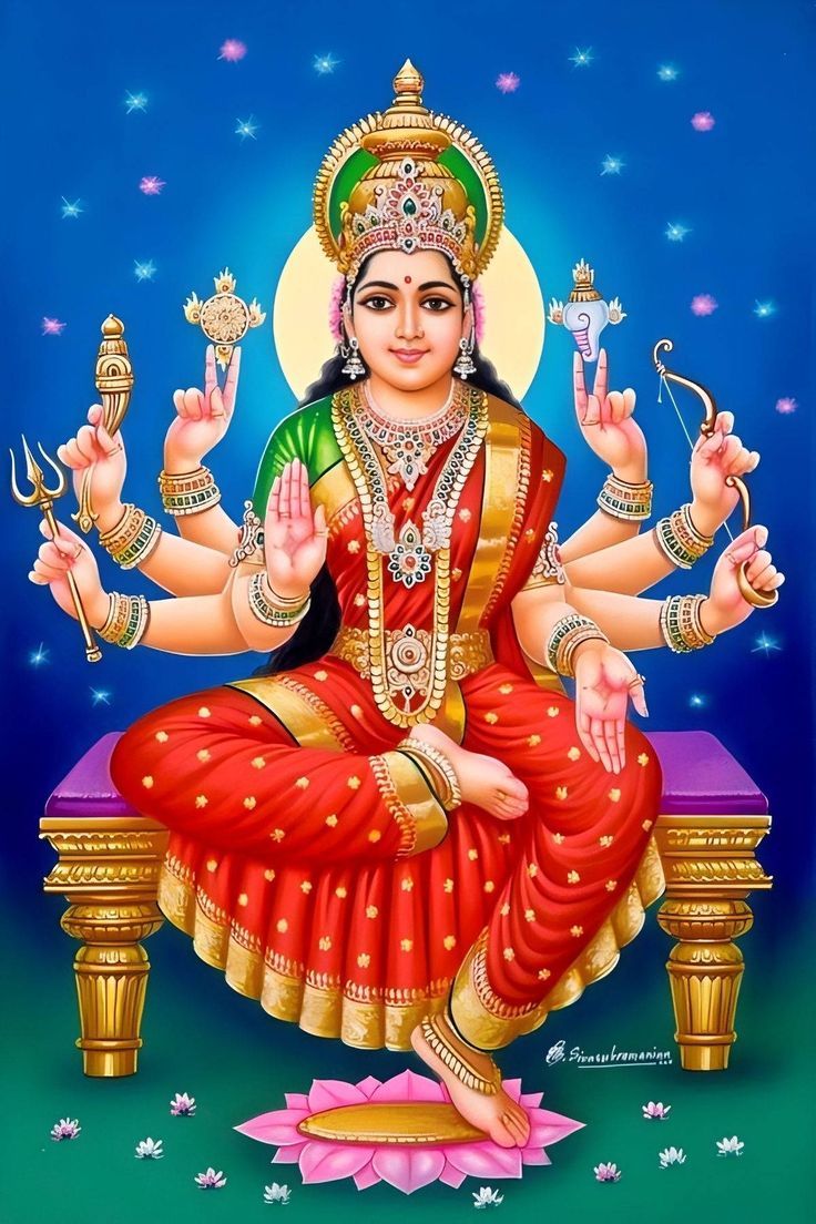 736x1104 Download Hindu Goddess Vera Ashta Lakshmi Wallpaper