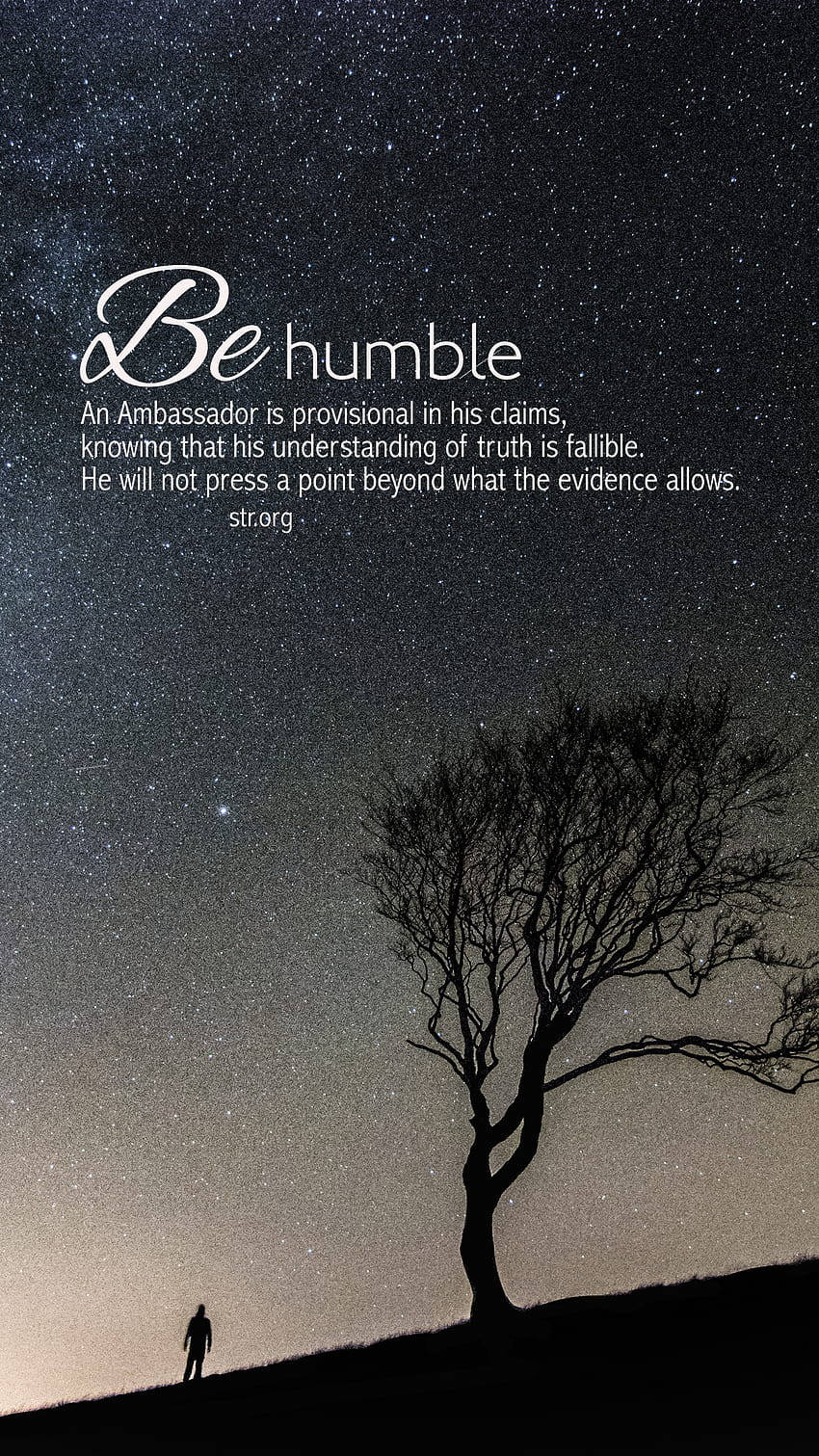 850x1511 Download Humble Quote Phone Wallpaper