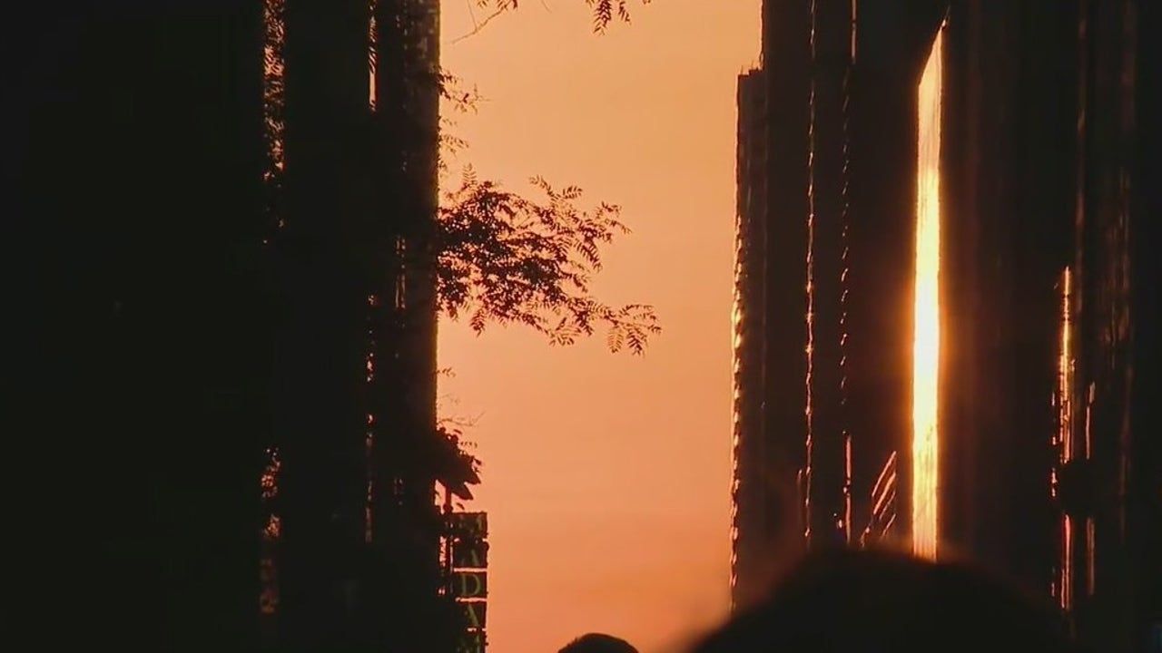 1280x720 Manhattanhenge 2022: When and where you can see the setting sun align with streets. FOX 5 New York