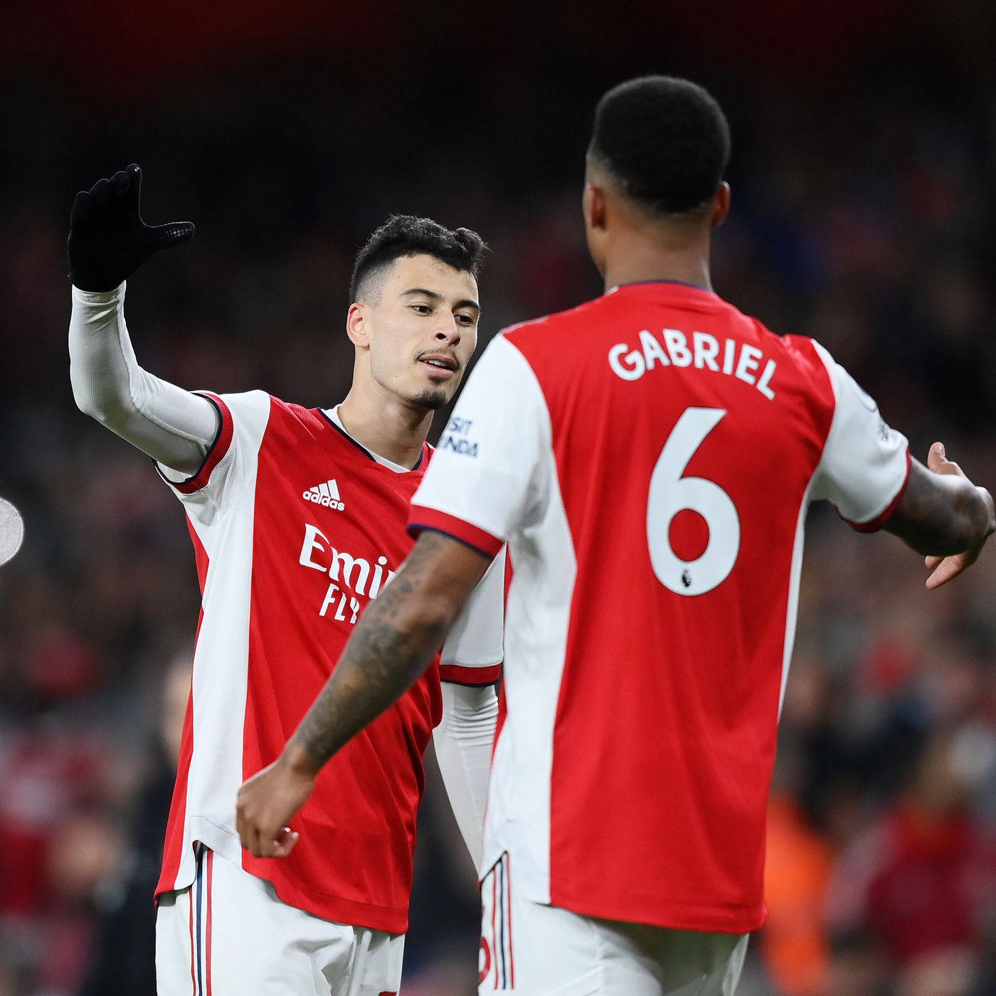 1400x1400 Download Gabriel Martinelli Gabriel Magalhães Hug Wallpaper