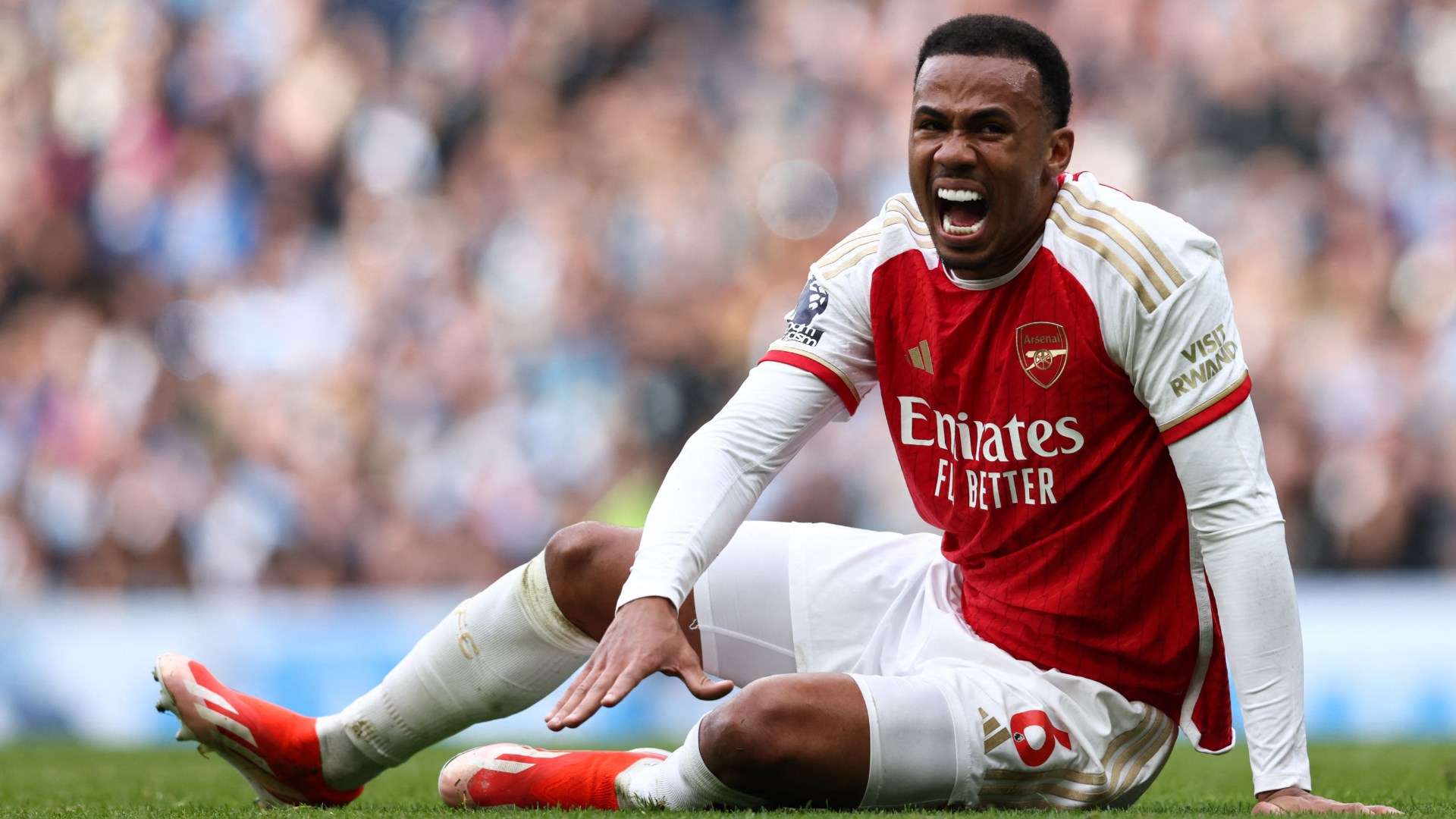1920x1080 Arsenal player ratings vs Man City: Gabriel gobbles up Erling Haaland as Declan Rice and Ben White help keep champions at bay. Goal.com US