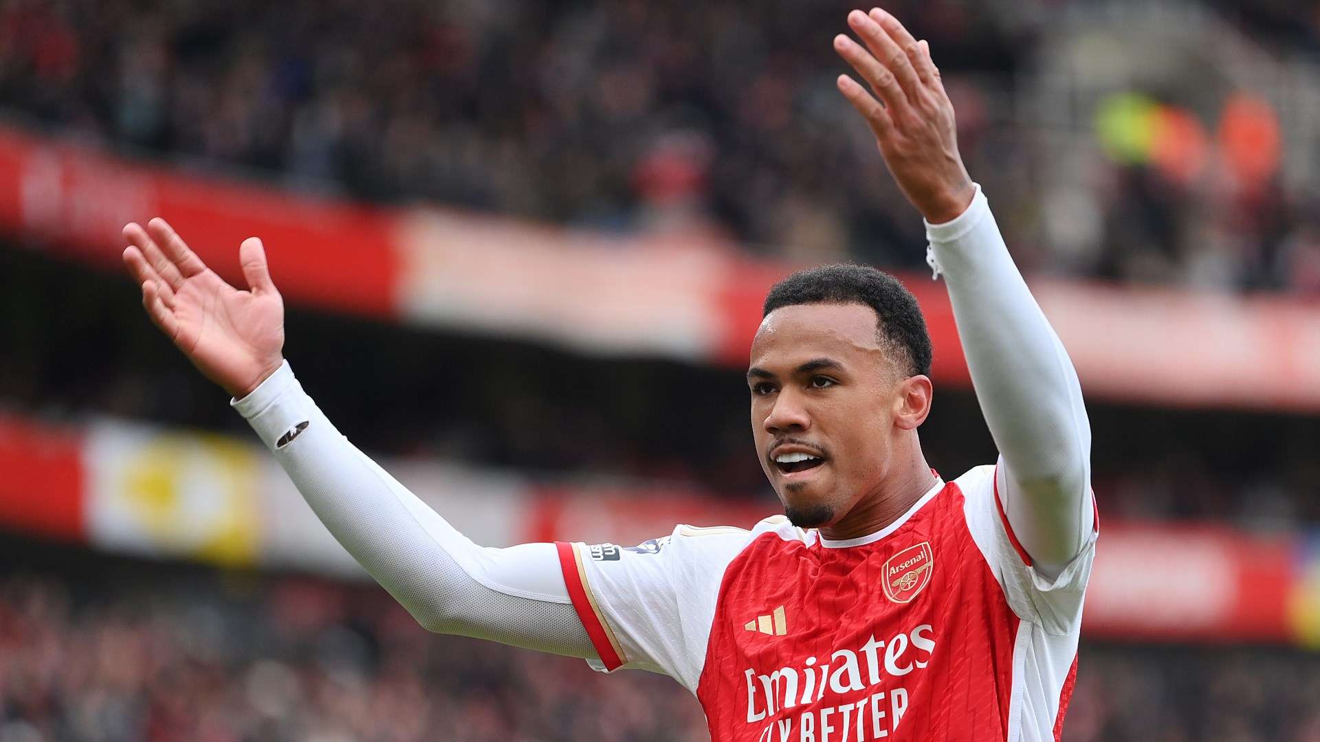 1920x1080 VIDEO: Comedy of errors for Arsenal as Gabriel scores embarrassing own goal to gift Liverpool an equaliser after ridiculous defensive decision from William Saliba