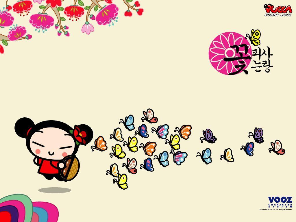 Download Pucca Punches Garu With Love Wallpaper  Wallpaperscom