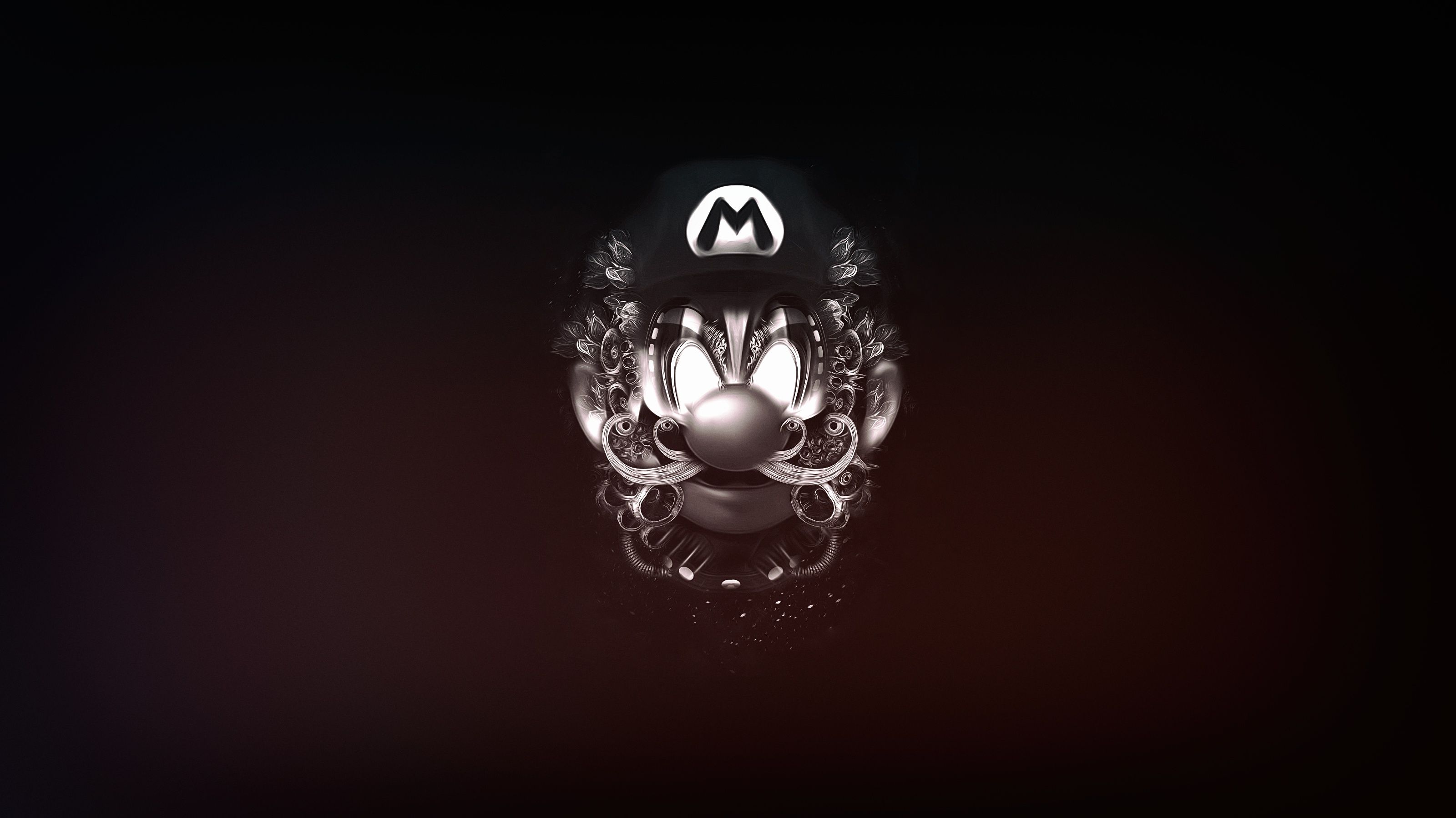 3200x1800 Wallpaper style, background, the game, minimalism, Mario, Mario, art, Super Mario for mobile and desktop, section минимализм, resolution 3200x1800