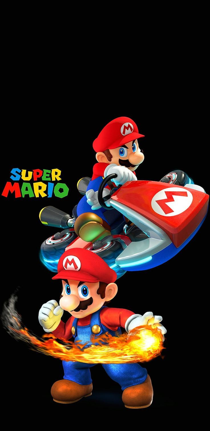 736x1510 Super Mario Background