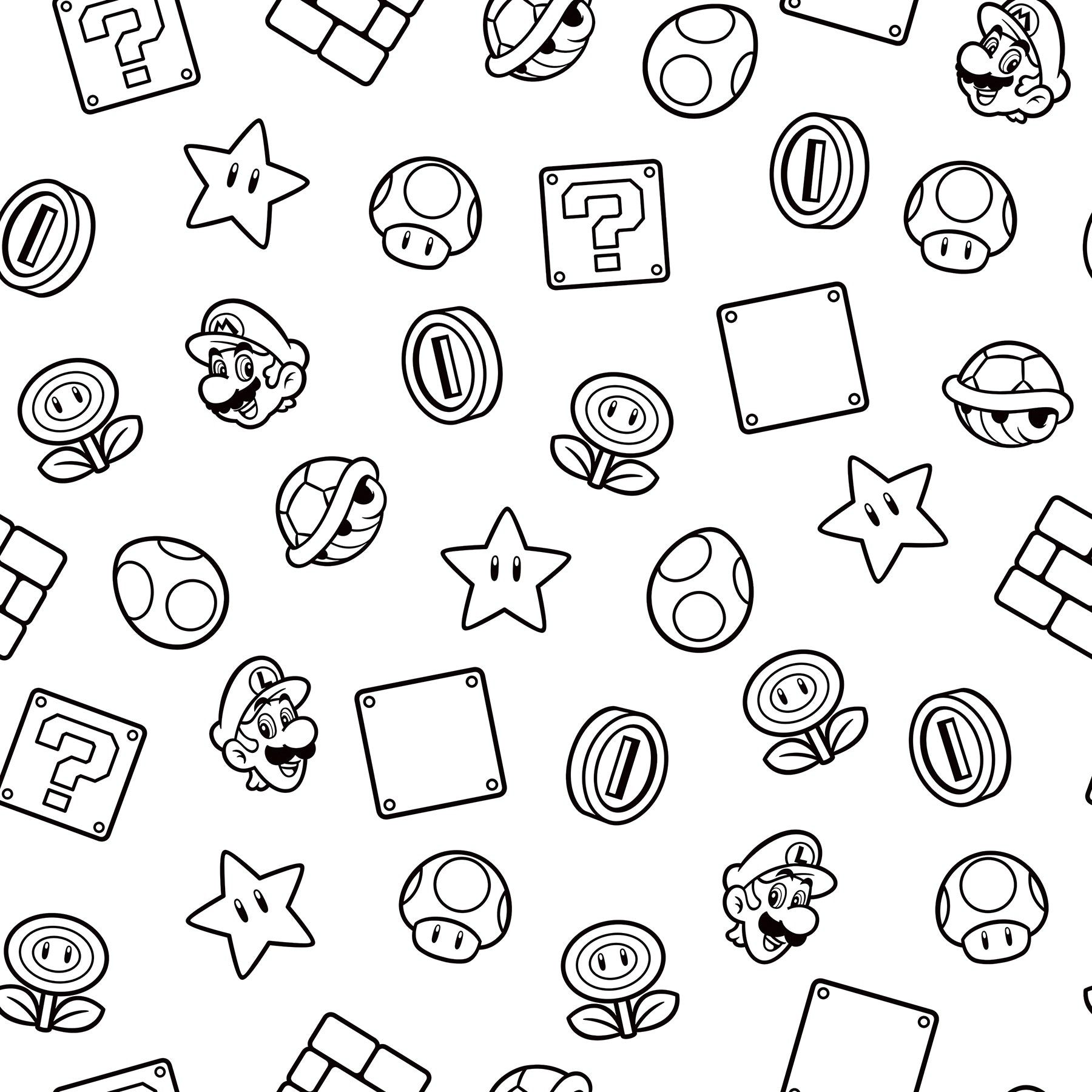 1800x1800 York Wallcoverings RoomMates Nintendo Super Mario Power Up Icon