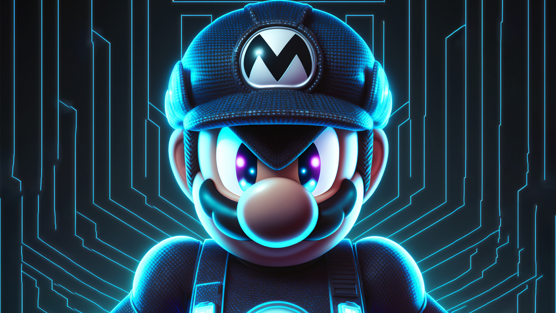 1920x1080 Blue Mario AI Art Wallpaper, HD Artist 4K Wallpaper, Image and Background