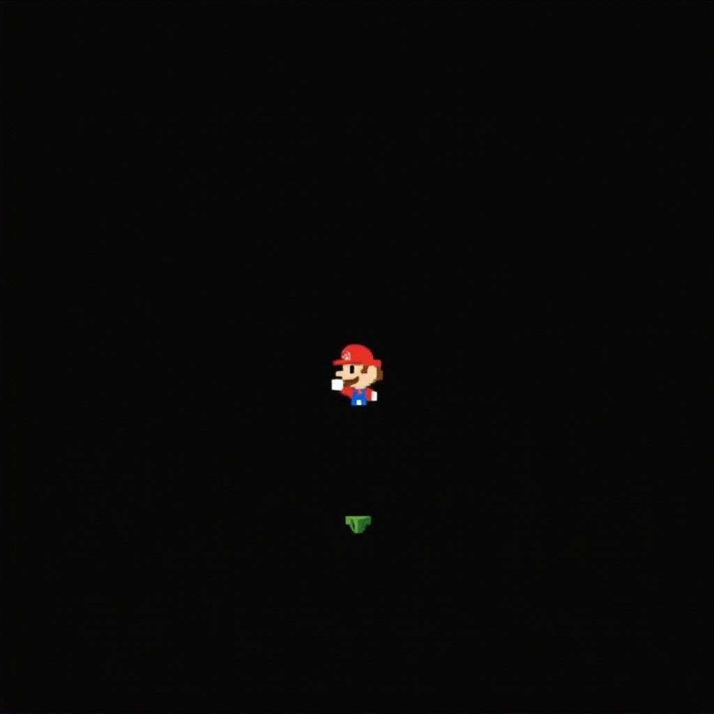 1024x1024 Minimal Flat Style Mario Land Wallpaper. Stable Diffusion Online