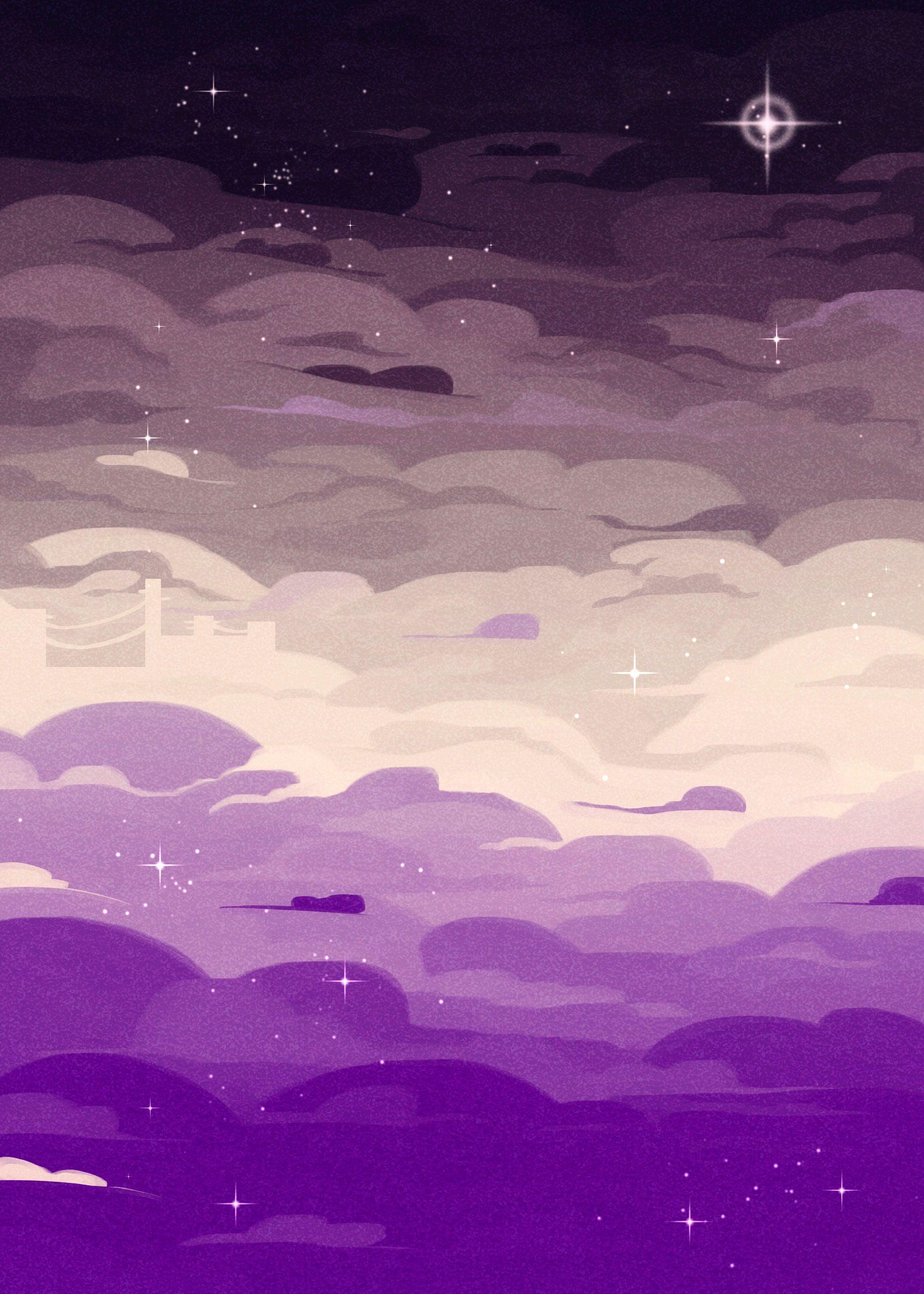 2143x3000 Asexual Pride Sky Wallpaper Digital Download