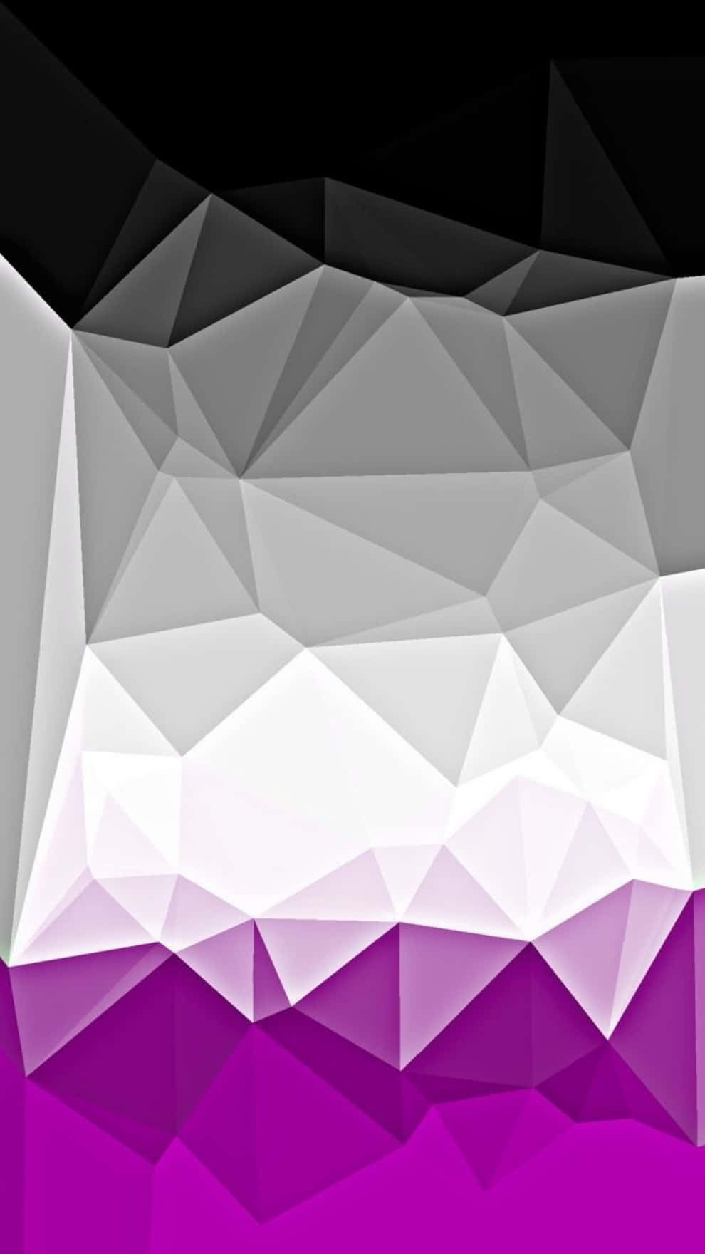 990x1760 Download Asexual Pride Flag Geometric Art Wallpaper
