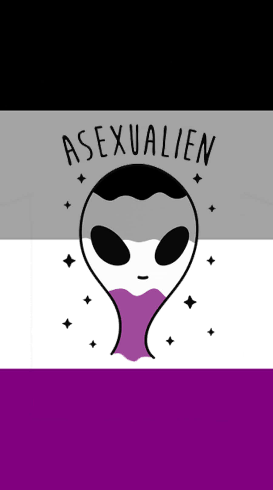 900x1613 Download The Radiant Pride of Asexuality Wallpaper