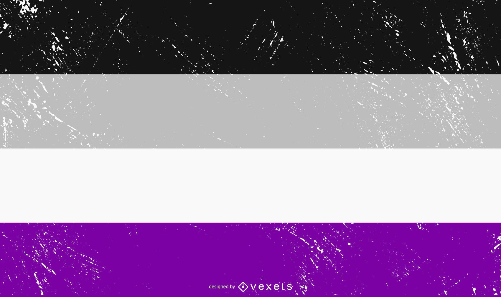 1700x1010 Asexual Pride Flag Grunge Vector Download