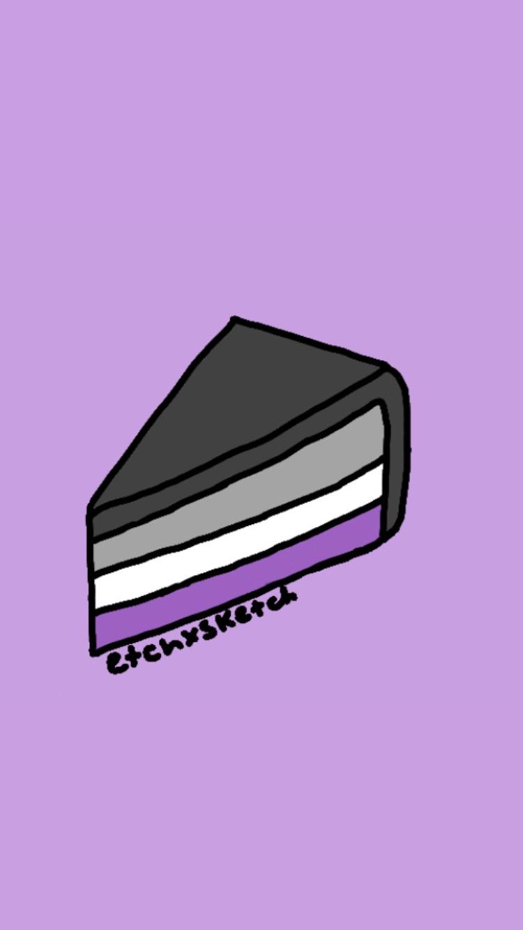 750x1334 Hi Ace People Of Reddit! I Made A Fun Subtle Ish Phone Wallpaper For Y'all (I'm Not Ace But I'm A Bi, Enby Ally!)