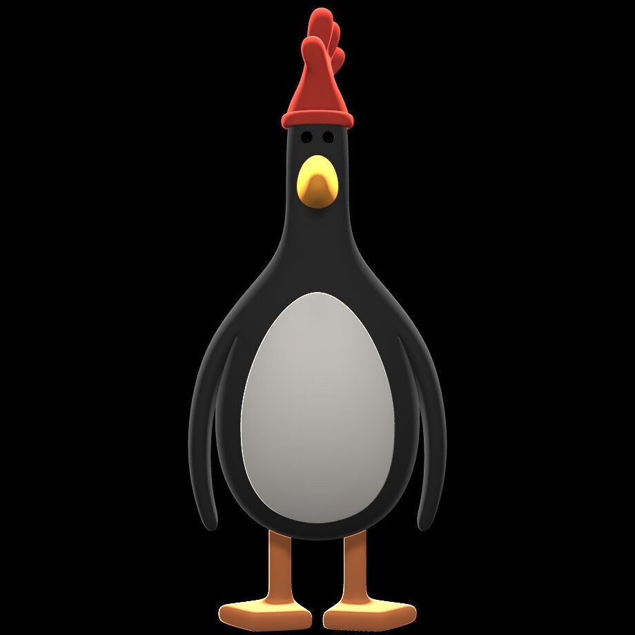 920x920 Feathers McGraw penguin from Wallace and Gromit printable 3D model 3D printable