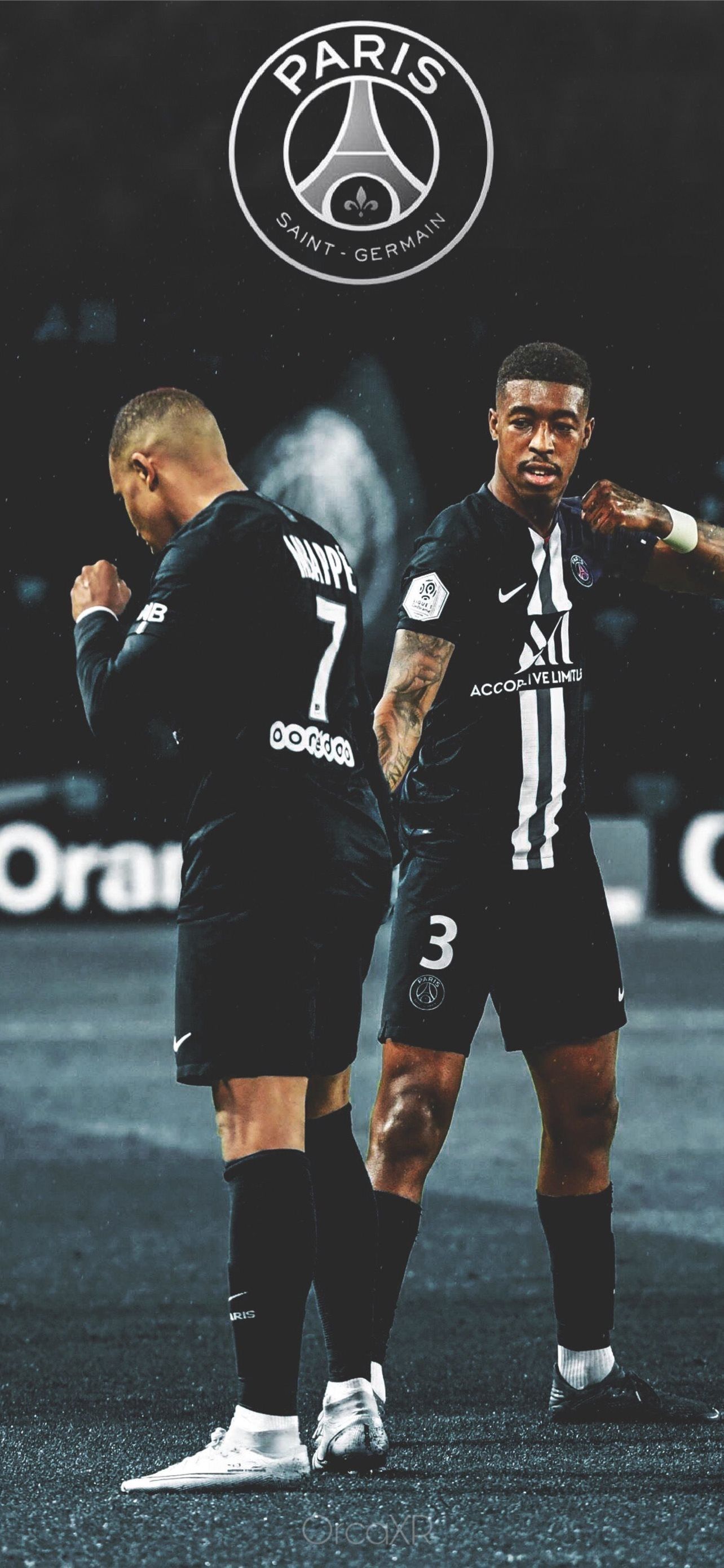1284x2778 Kylian Mbappe Presnel Kimpembe iPhone Wallpaper Free Download