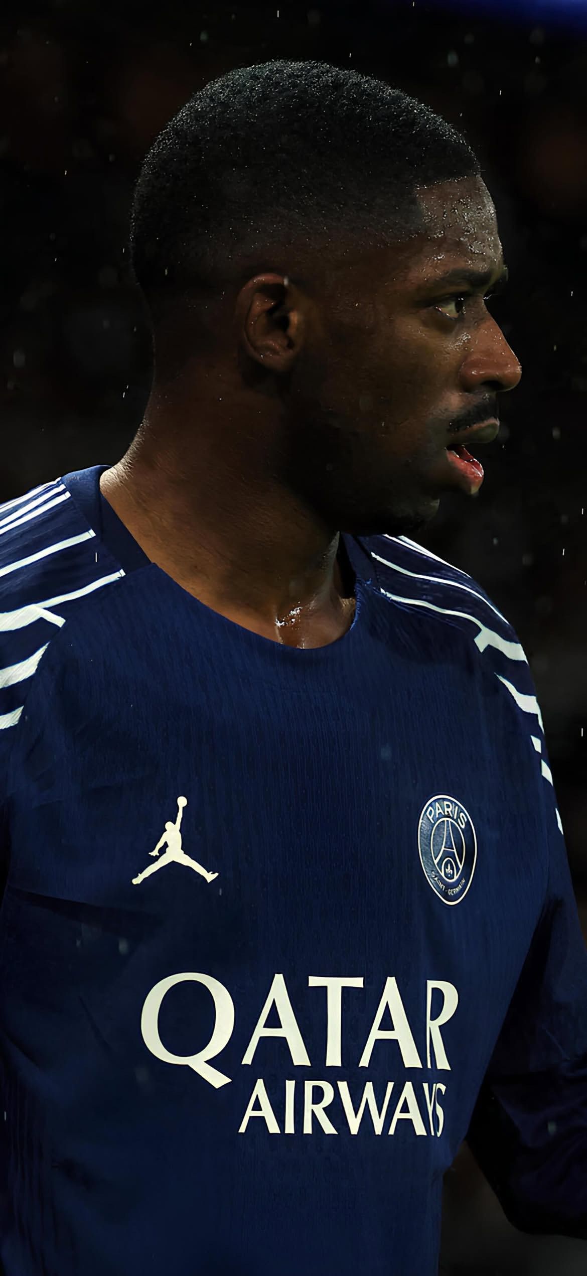 1170x2542 Presnel Kimpembe in a PSG training kit Football Wallpaper