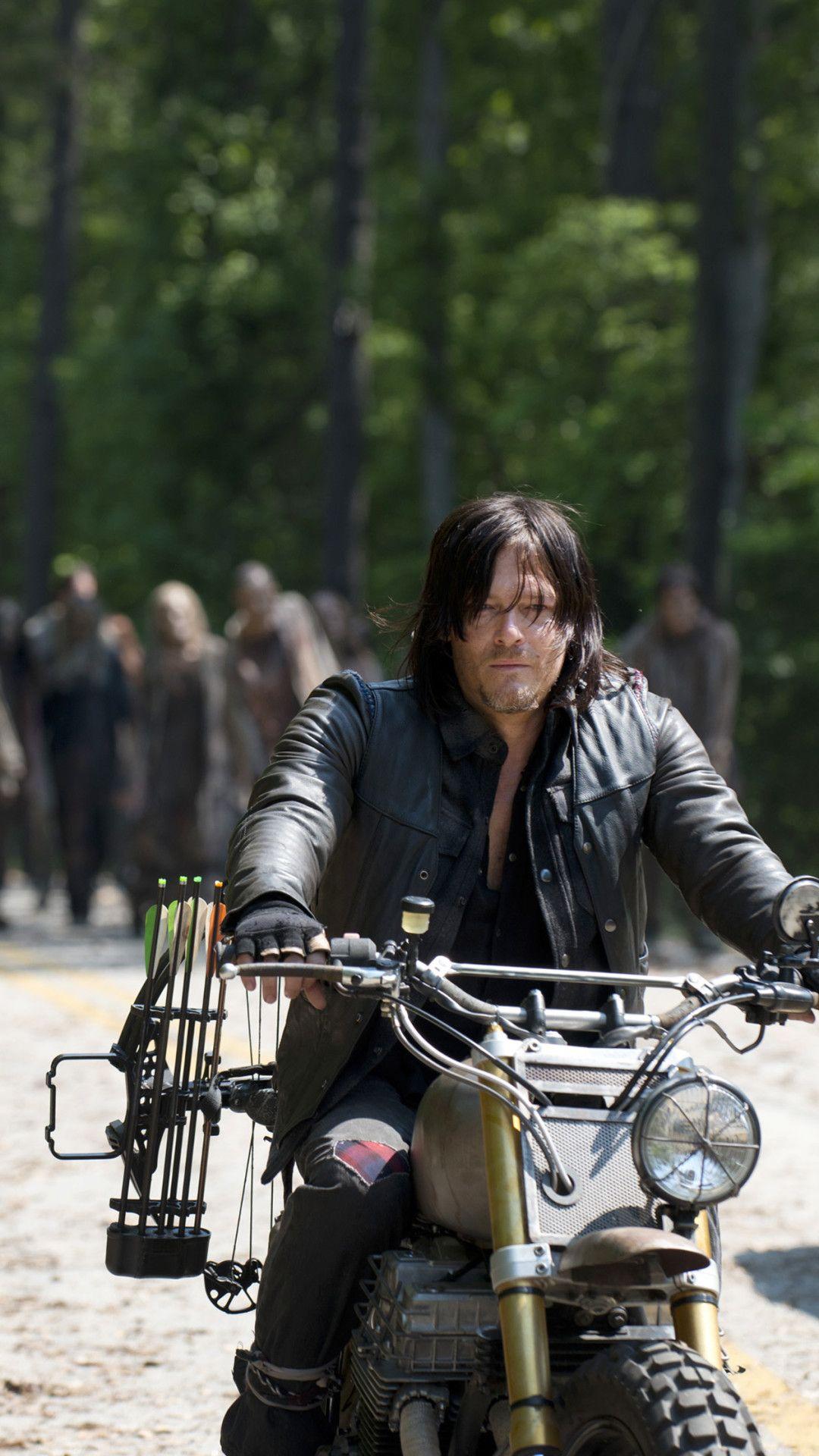 1080x1920 Daryl Dixon the Walking Dead Wallpaper