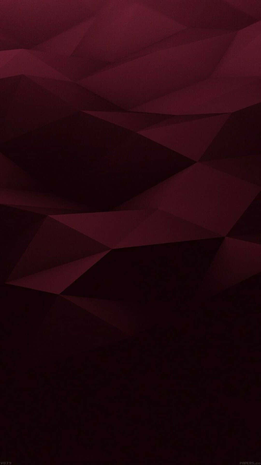1080x1920 Download Burgundy Geometric Aesthetic Wallpaper