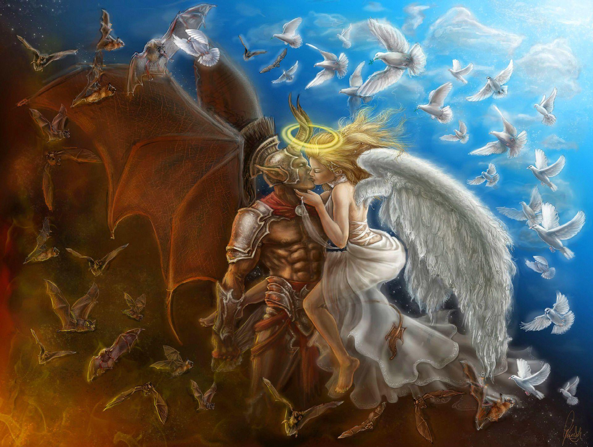 1920x1450 Good vs. Evil HD Wallpaper and Background Image