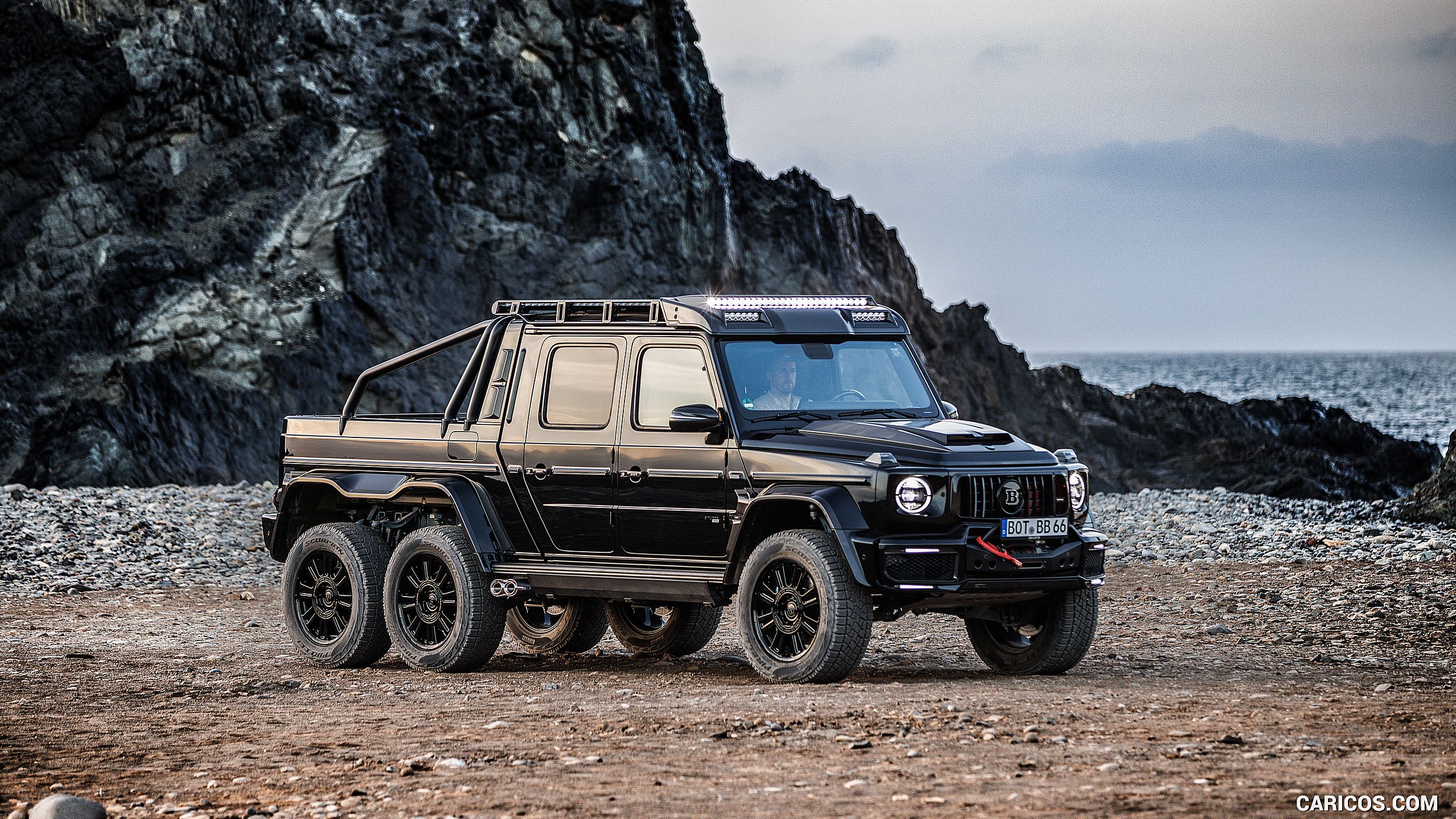 2560x1440 BRABUS XLP 900 6x6 SuperblackMY Based On Mercedes AMG G 63. Front Three Quarter