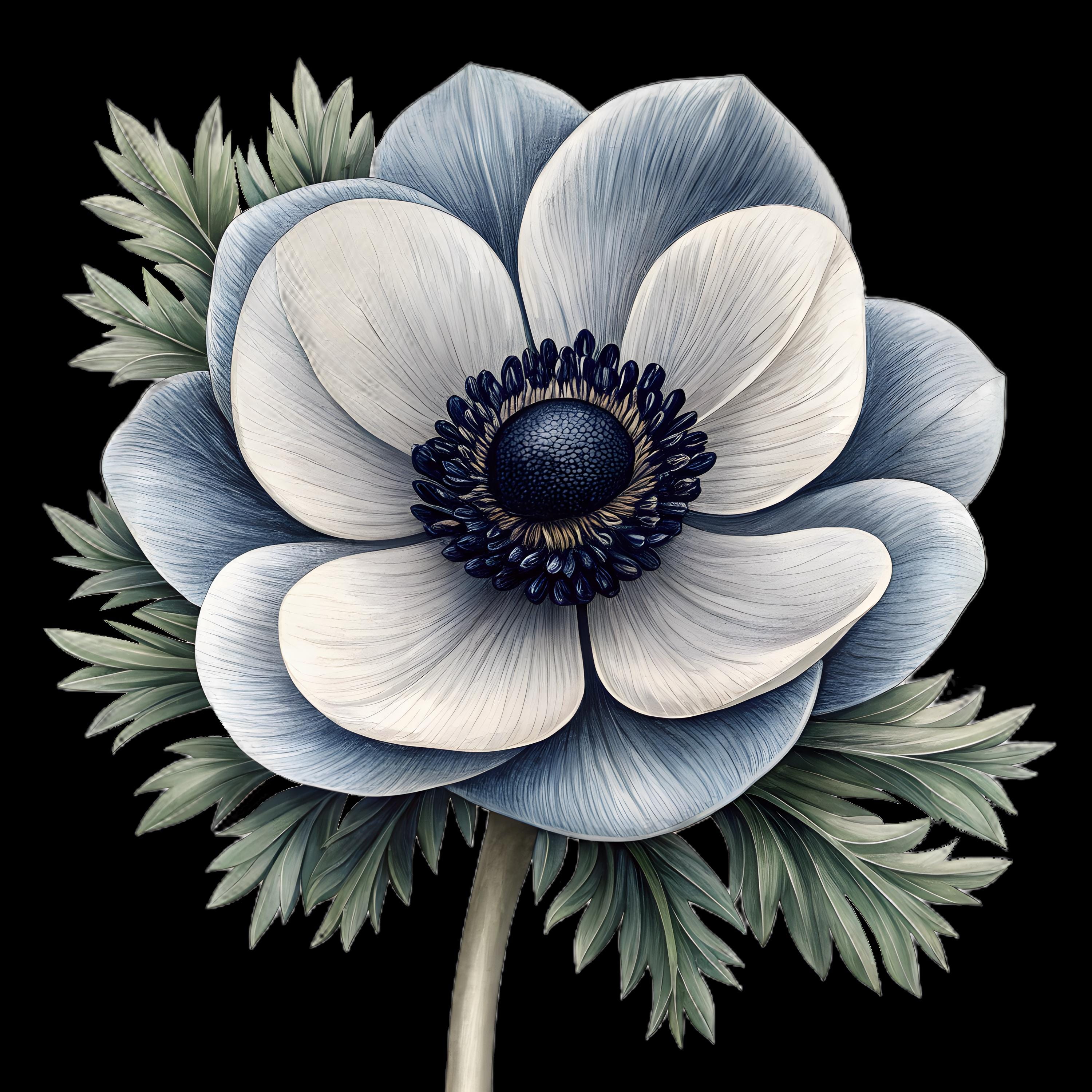 3000x3000 Burgundy Anemone