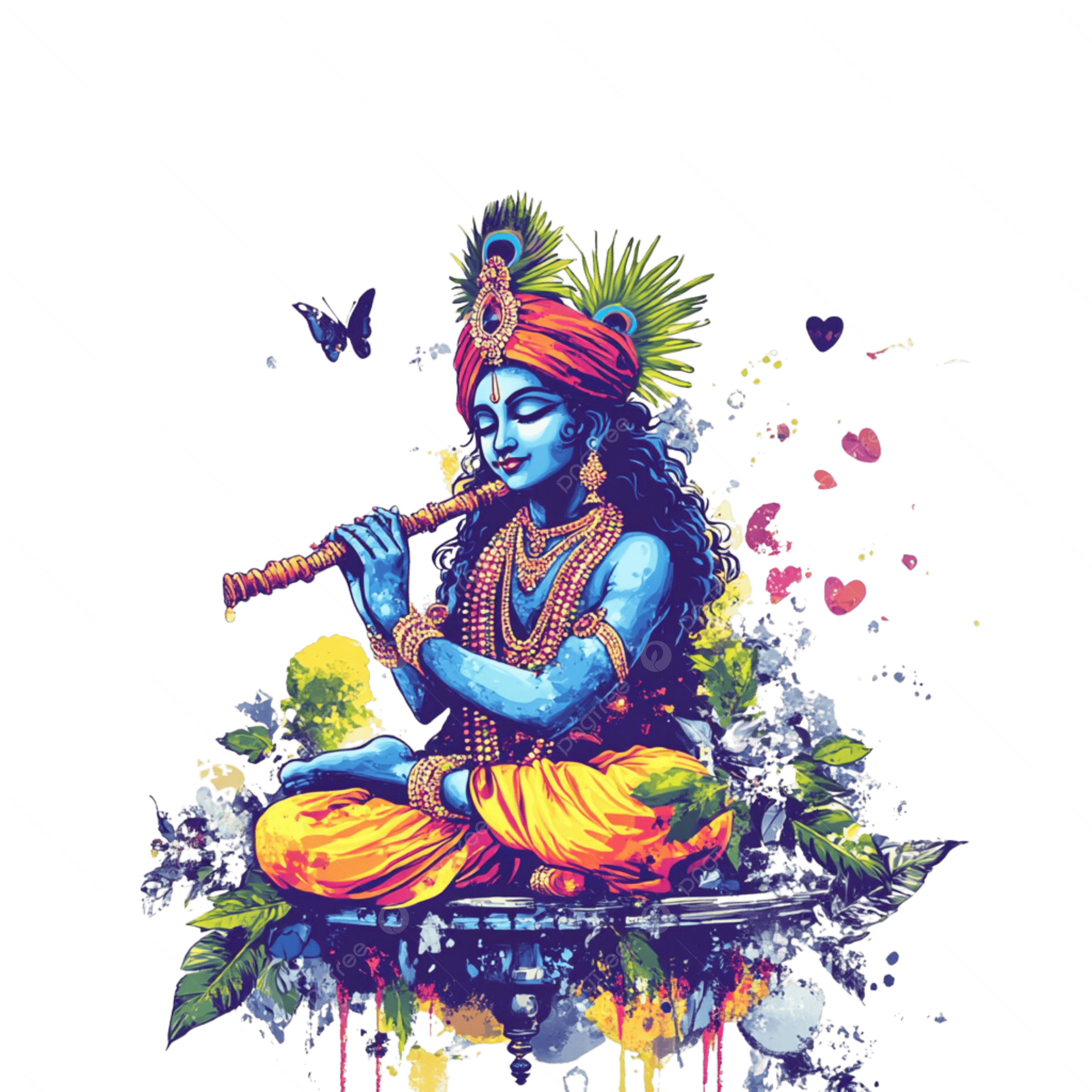 2500x2500 Lord Radha Krishna PNG Transparent Image Free Download