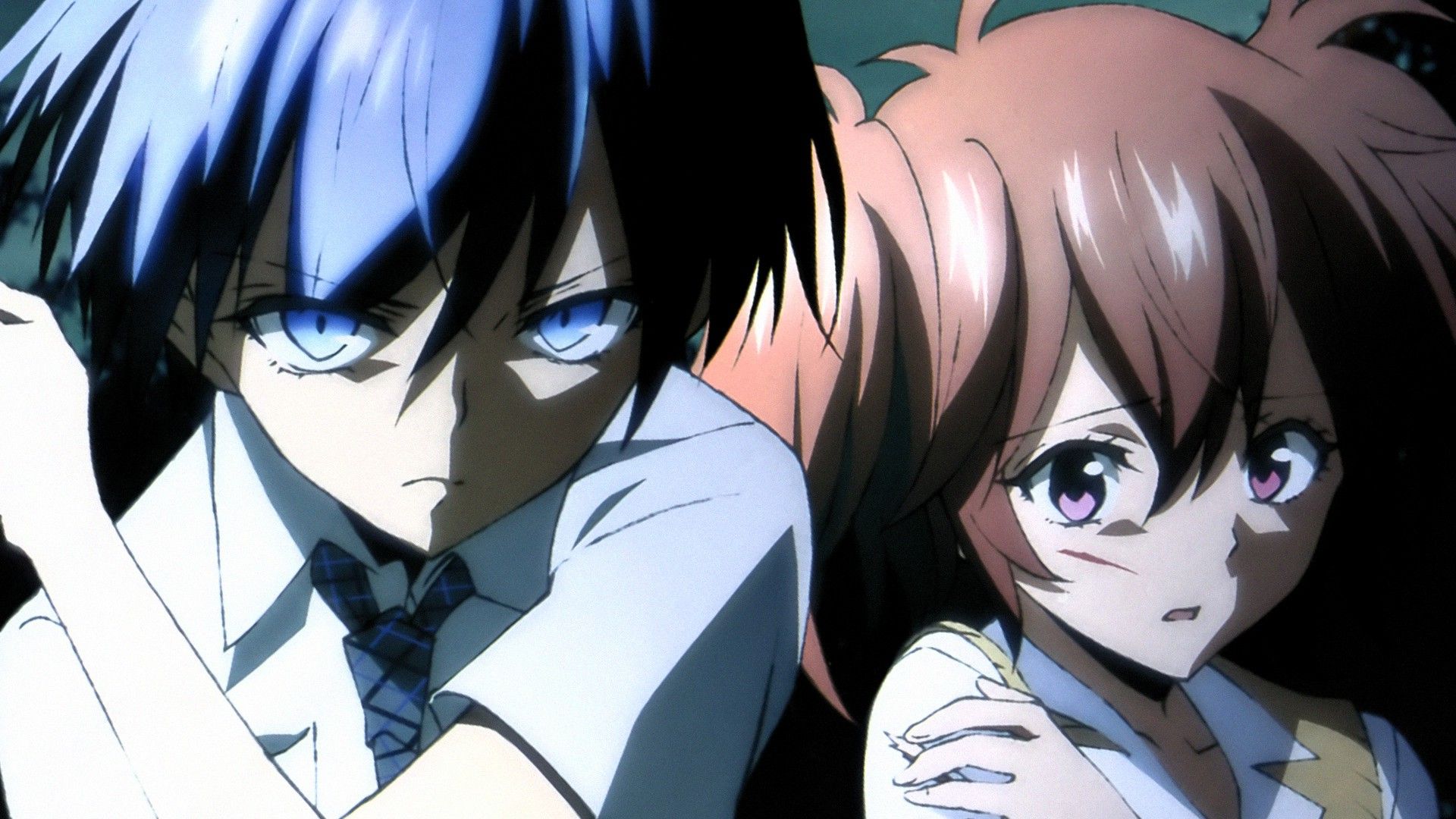 1920x1080 Akuma No Riddle, Blue Hair, Redhead, Blue Eyes, Red Eyes, Ichinose Haru, Azuma Tokaku Wallpaper HD / Desktop and Mobile Background