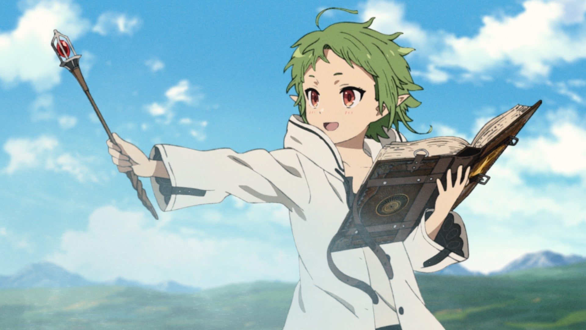 1920x1080 Jobless Reincarnation》 Sylphiette's White Hair Mystery: From Mana Exhaustion to Silent Fitz, Uncovering the Secrets and Growth Behind the Hair Color Transformation