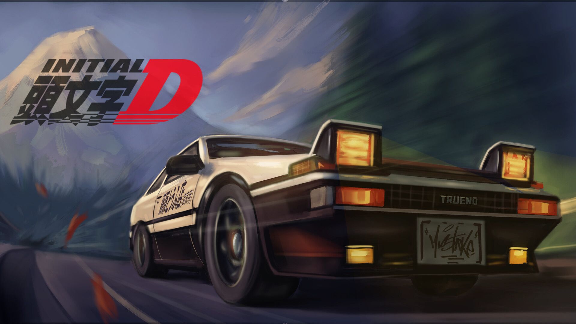 1920x1080 Initial D Fanart