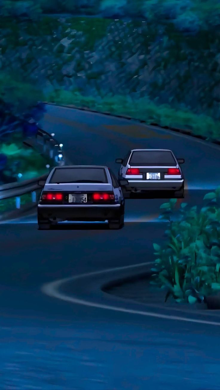 736x1308 Initial D Wallpaper