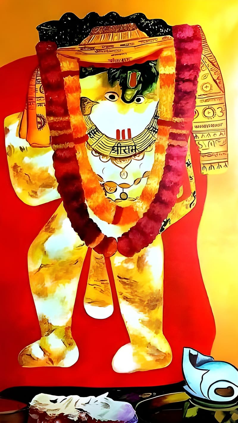 800x1422 Mehandipur Balaji, paint, lord, god, HD phone wallpaper