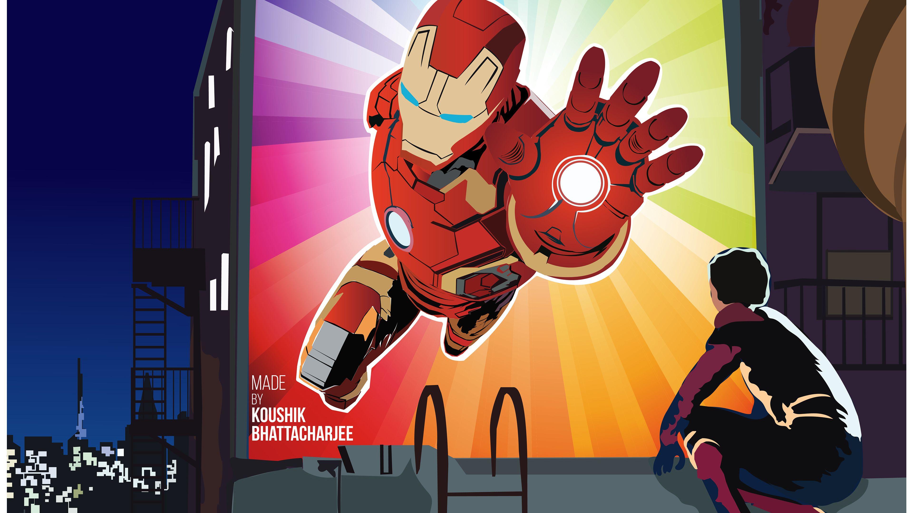 3840x2160 Wallpaper 4k Spiderman Missing Iron Man 4k Wallpaper, Art