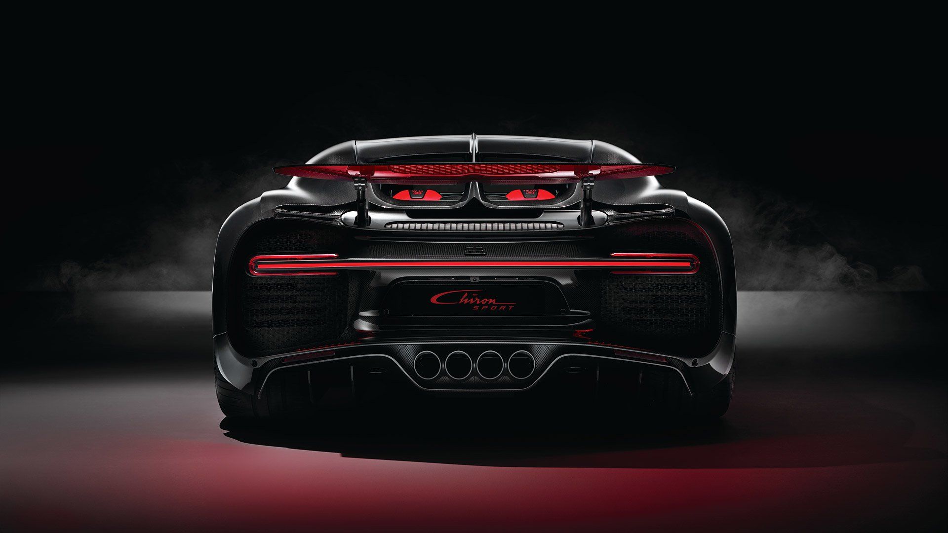 1920x1080 Black Red Bugatti Chiron Sport Car Wallpaper 52322